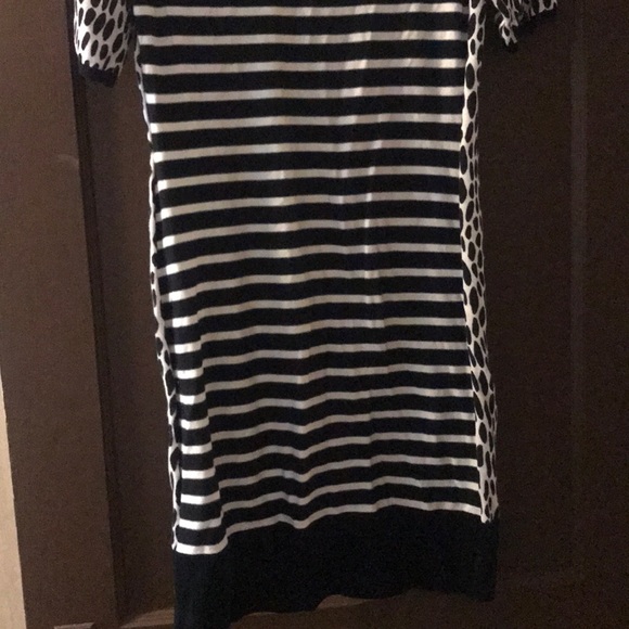 Dot and Stripes Sweater Dress - Picture 4 of 4